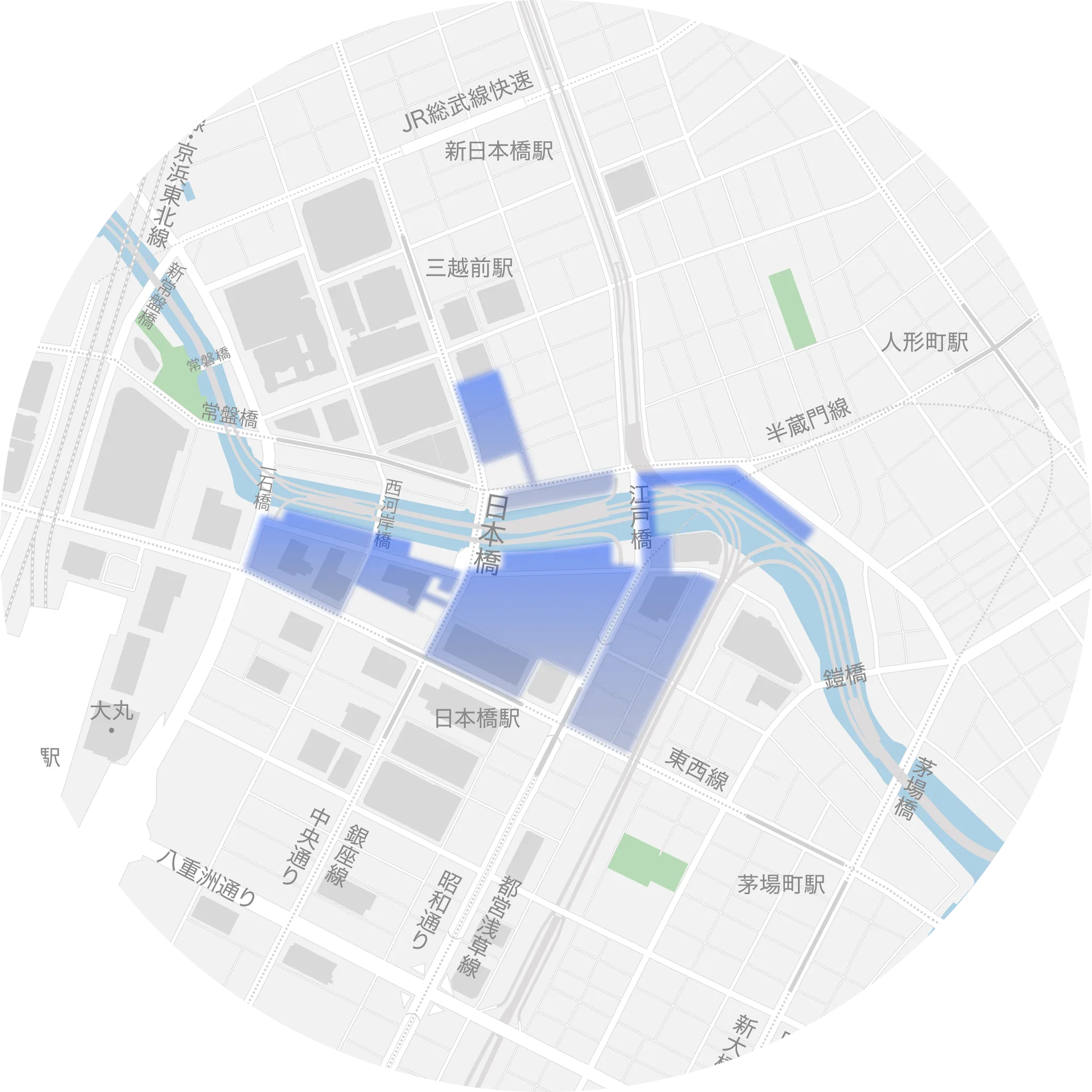 進行中のプロジェクト地図